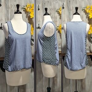 Lili's Loft striped tank with polka dots